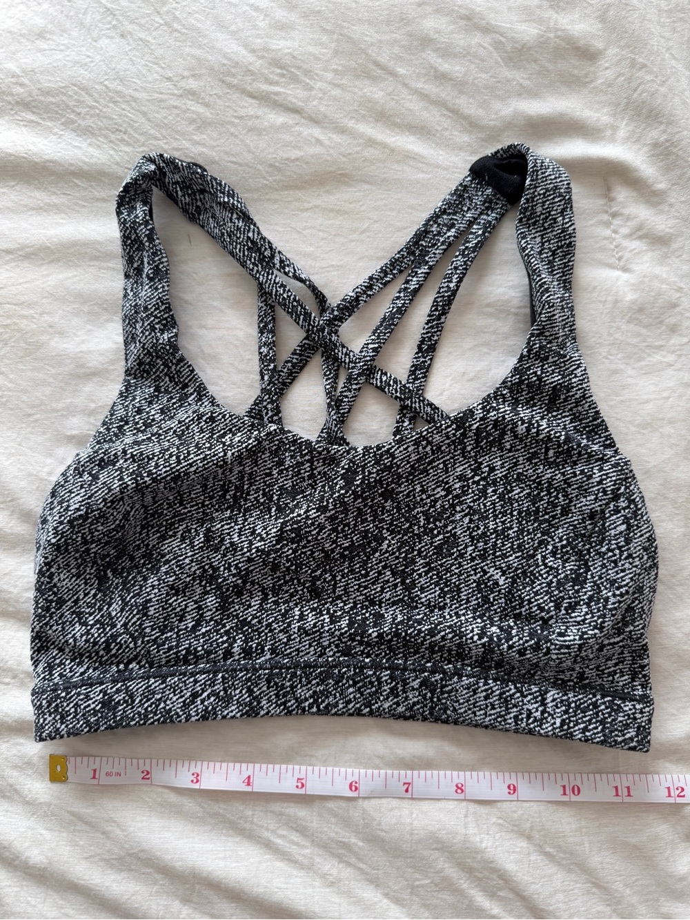 Lululemon Sports Bra Size 4 Black & White - Women